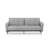 Modern 3-Seat Sofa Bed, Grey Linen Fabric | 100% Metal Frame, 74.8 x 37.4 x 16.9 inches | 5-Level Adjustable Arms, 4-Level Independent Backrest | Pocket Spring + High-DNS Foam Cushions | Max Capacity: 661 lbs, Stylish & Functional Design-1408845772