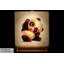 Acrylbild Hipster Panda