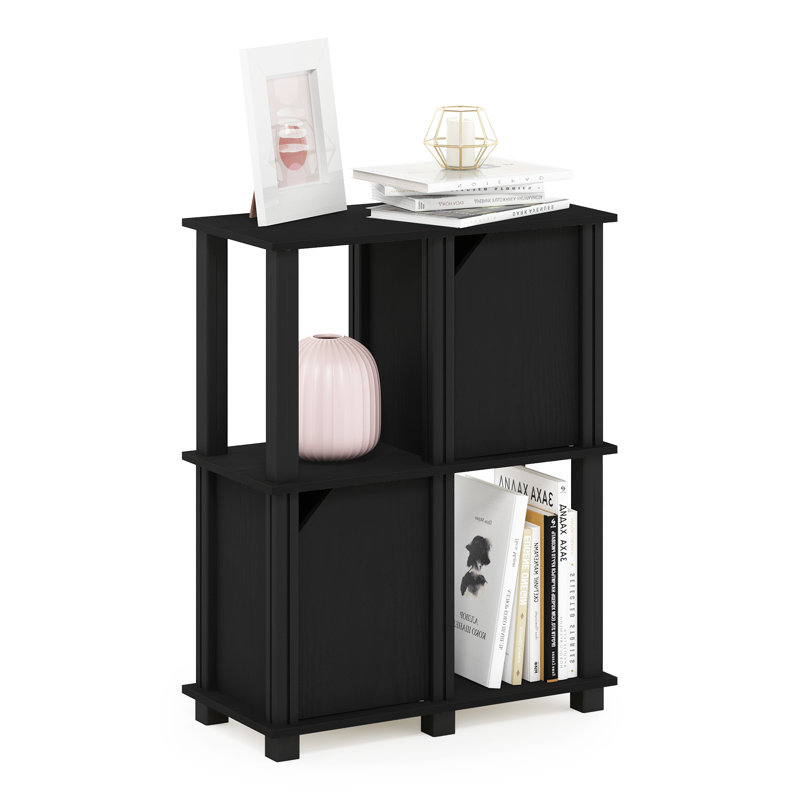 Brandonlee Etagere Storage Bookcase, Black, (3 Shelves) 29.85” H x 23.5” W x 11.61” D