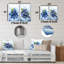 Ballet Blue Berry Ballet Fruit - fruits, ensemble de 3 reproductions d'art mural en métal-716856400