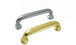 Cal Royal PUL210 US28 PUL210 Solid Bar Pull Handle, 7/8" x 1/2" Ellipse, 1-3/4" Projection, 5-1/8" CTC