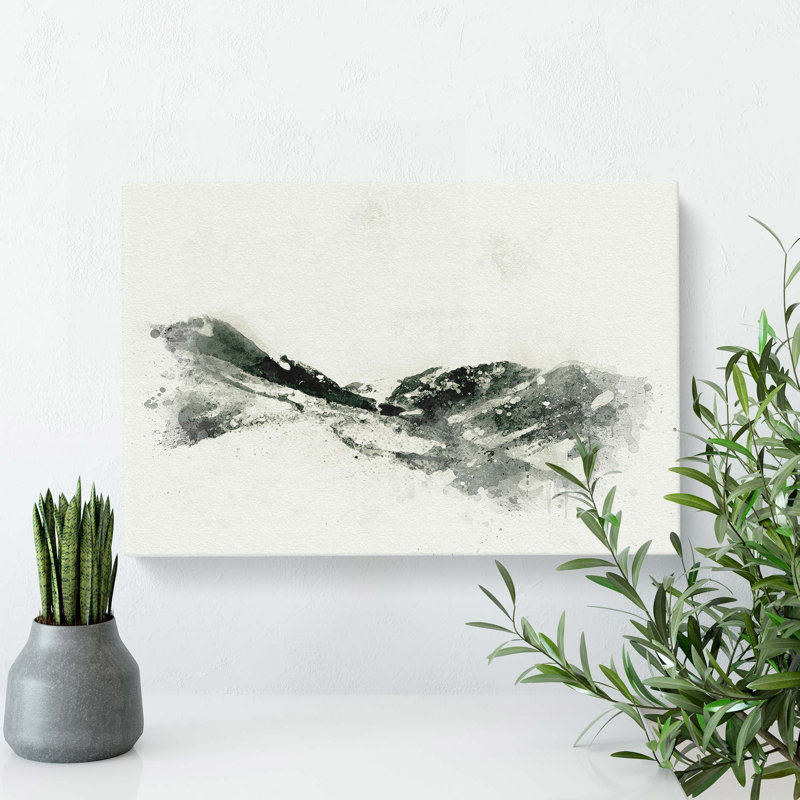 Path Through The Lake District In Abstract - Wrapped Canvas Print, 40cm H x 60cm W x 3cm D