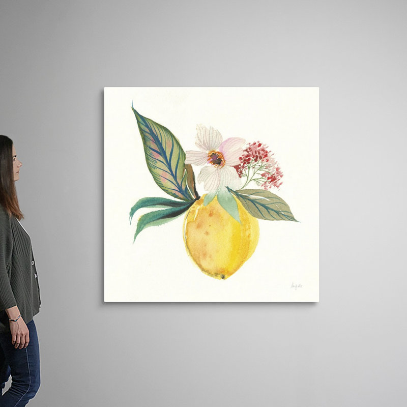 «Citrus Summer IV» par Kristy riz - reproduction d'art sur toile, H 48 po x l 48 po x P 1,25 po, Toile tendue