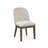 Marielle Shelter Upholstered Dining Chair, Cocoa/Ivory