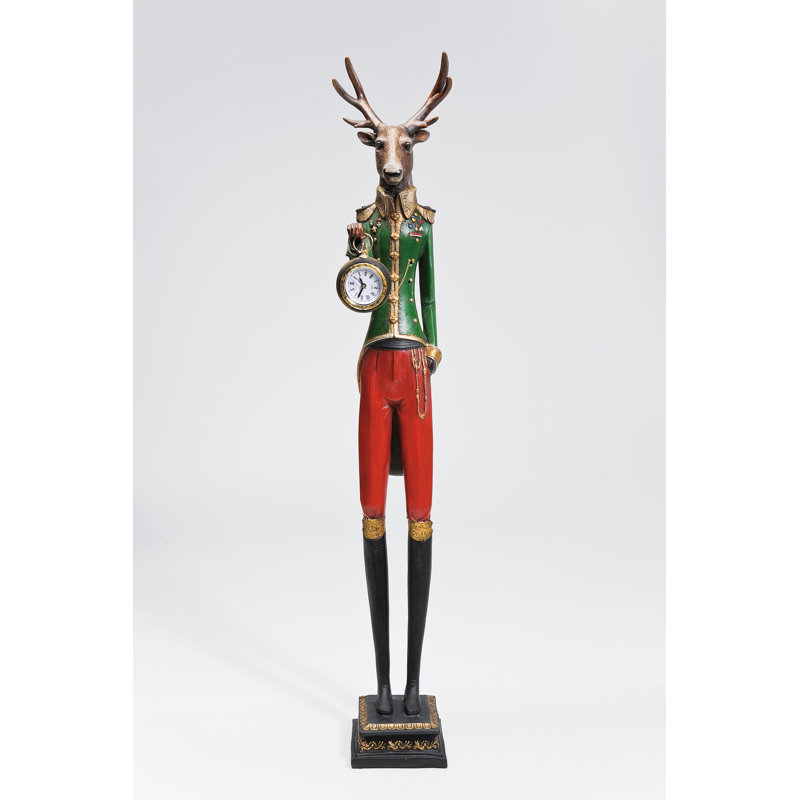 Table Clock Gentleman Deer