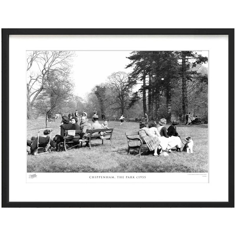 Chippenham, The Park C1955 - Single Picture Frame Print, 45cm H x 60cm W x 2.3cm D