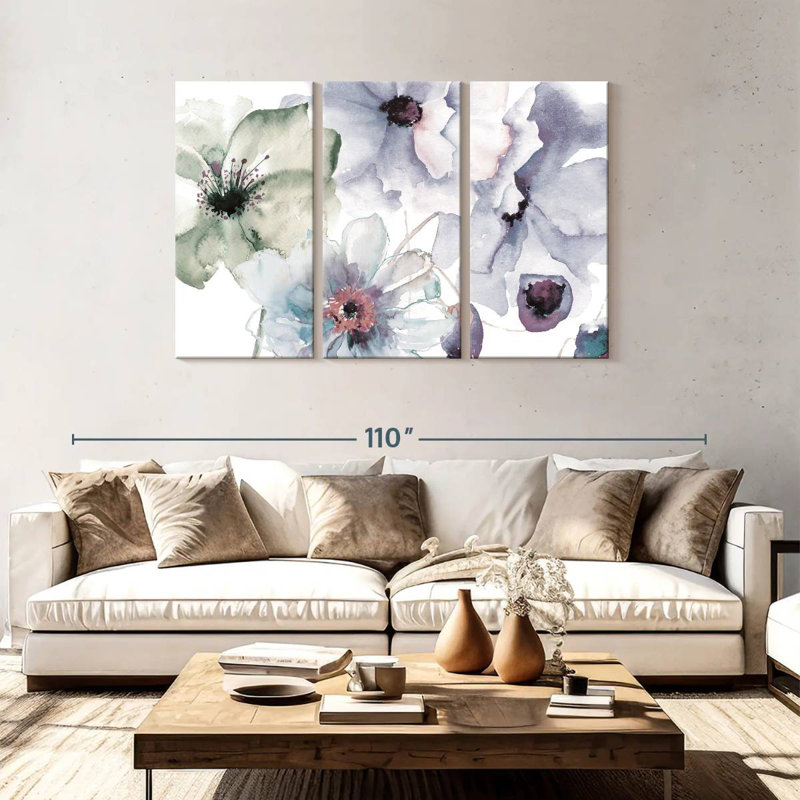 Harnek Flowering Blue Hues II, 48" H x 74" W