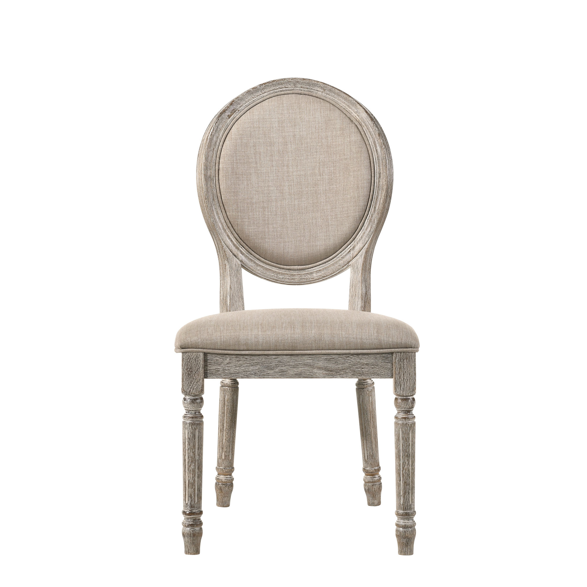 One Allium Way® Faustine Tan Fabric & Side Chair (Set Of 2) | Wayfair