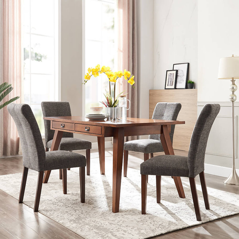 Gebhart Upholstered Dining Chair, Grey