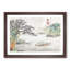 Passing Boat by Shen Hengji - Picture Frame Painting Print-55578423-55578422