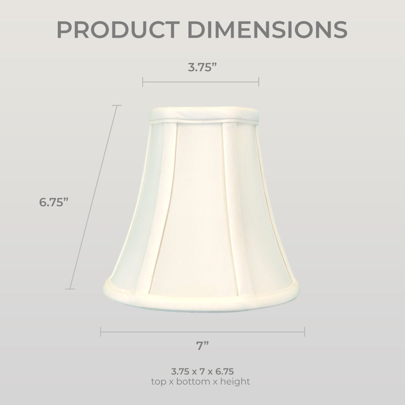 Royal Designs, Inc. BSO-704RC-7EG-2 Abat-jour True Bell Basic avec pince ronde, 9,5 x 17,8 x 17,1 cm, couleur coquille d'œuf, lot de 2