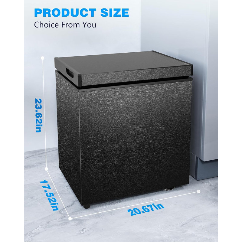 Portable Garage Ready Frost-Free Undercounter Freezer Drawers with Adjustable Temperature Controls and LED Light