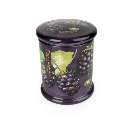 Scented Jar Candle with Glass Holder