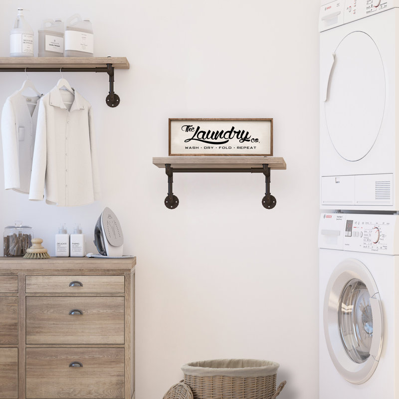 The Laundry Co - blanc, H 12 po x l 36 po
