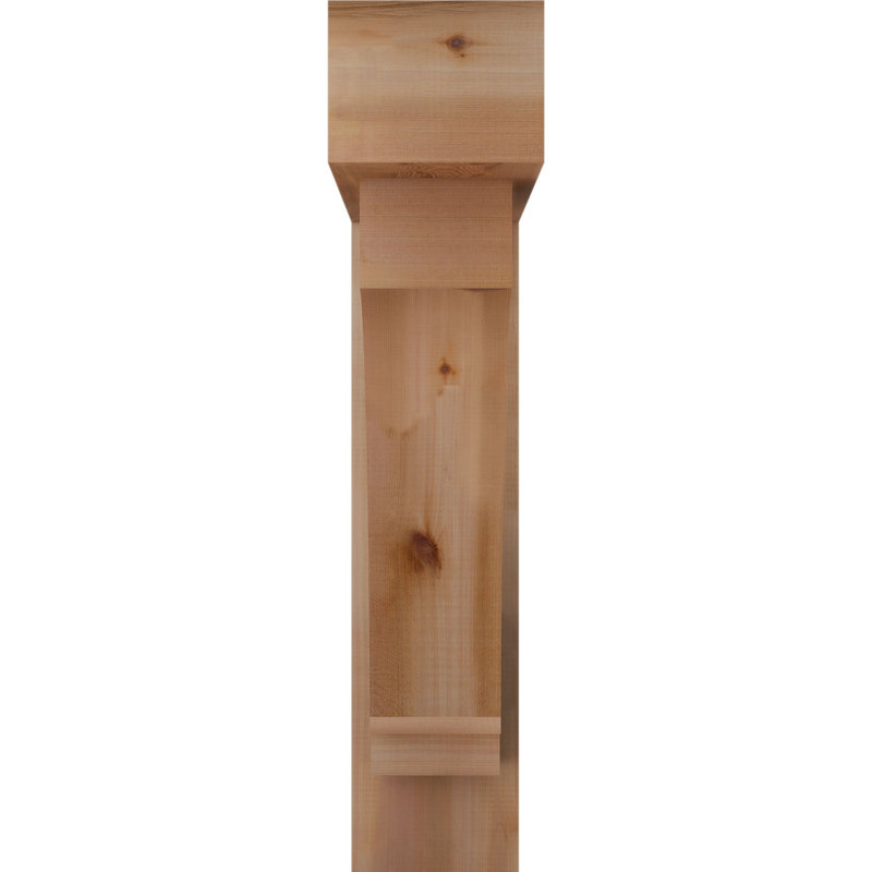 Support de bloc impérial avec entretoise décalée, 38 x 34, Cèdre rouge occidental de l 8 po (scié brut)