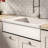 Whitehaus 36” Single Bowl Fireclay Kitchen Sink: Integral Drainboard, 2-1/2" Lip Front Apron-542610770