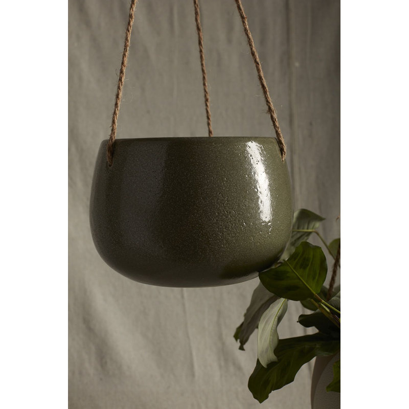Pot à fleurs suspendu en céramique Hargrett