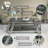 Allyse Glass Top Coffee Table-98449984-98449986
