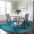 Velina Teal Washable Indoor-Outdoor Rug - -1743584360