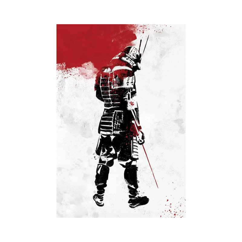 Samurai Warrior par Nikita Abakumov - impression sur toile tendue, H 26 po x l 18 po x 1,5 po