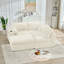 Canapé modulaire rembourré de luxe en chenille avec repose-pieds-590324392