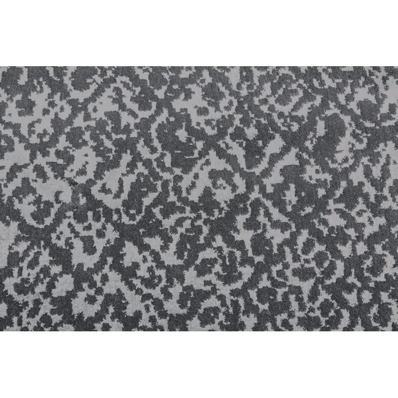 Tapis ikat noir/blanc Malerie, Rectangle 10 pi x 13 pi 2 po