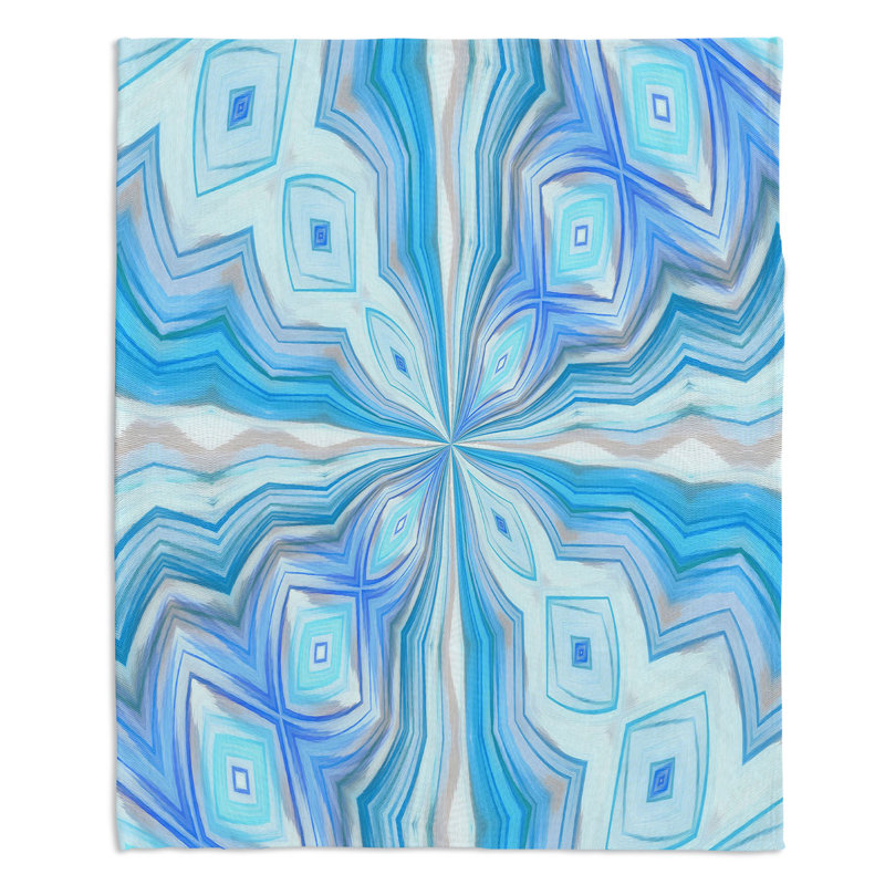  Couverture douce en sherpa, 51 po x 60 po, Bleu pâle