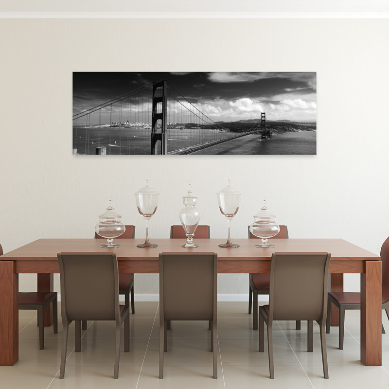 Pont sur une rivière, pont Golden Gate, San Francisco, Californie, États-Unis, H 20 po x l 60 po