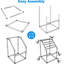 Porte-serviettes sur pied Yescom-110590084