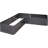 Katherynn L-Shaped Galvanized Steel Raised Garden Bed - 59.5" x 59.5" x 11.75" - Dark Gray-1686986470