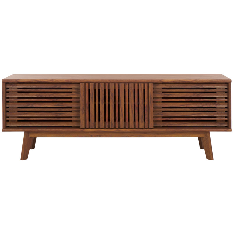 Meuble télé pour téléviseur de 60 po ou moins calleen, Walnut