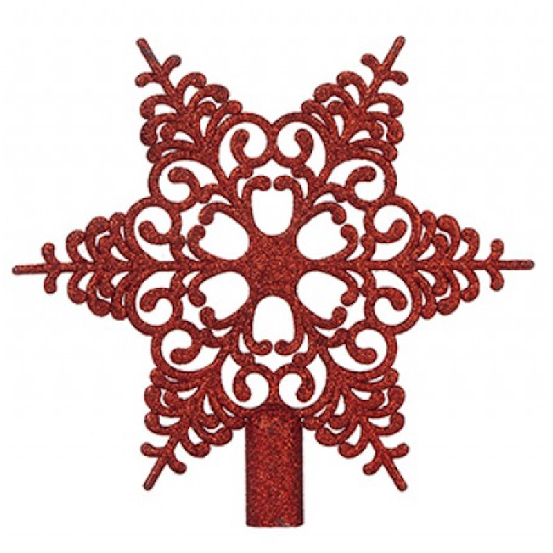 Christmas Christmas Tree Top Star, Red
