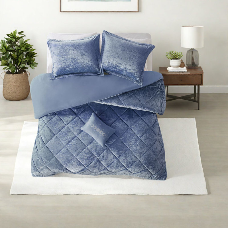 Ensembles de literie en velours luxueux avec coussin décoratif pour les chambres élégantes