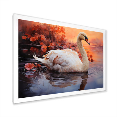 Mystic Dawns Swan I sur impression sur toile