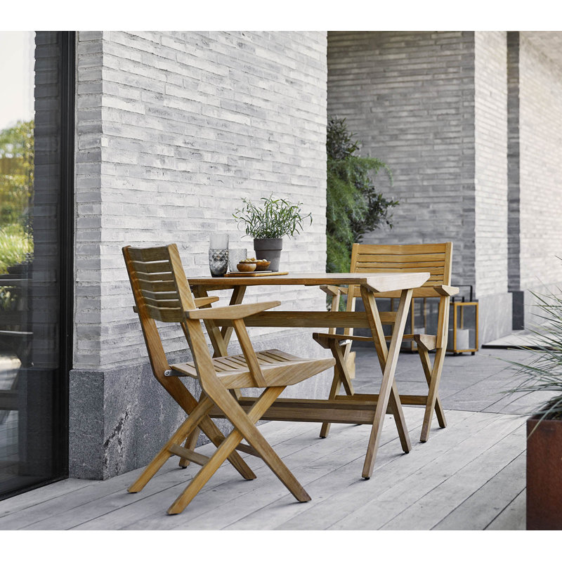 Flip Teak Folding Armchair