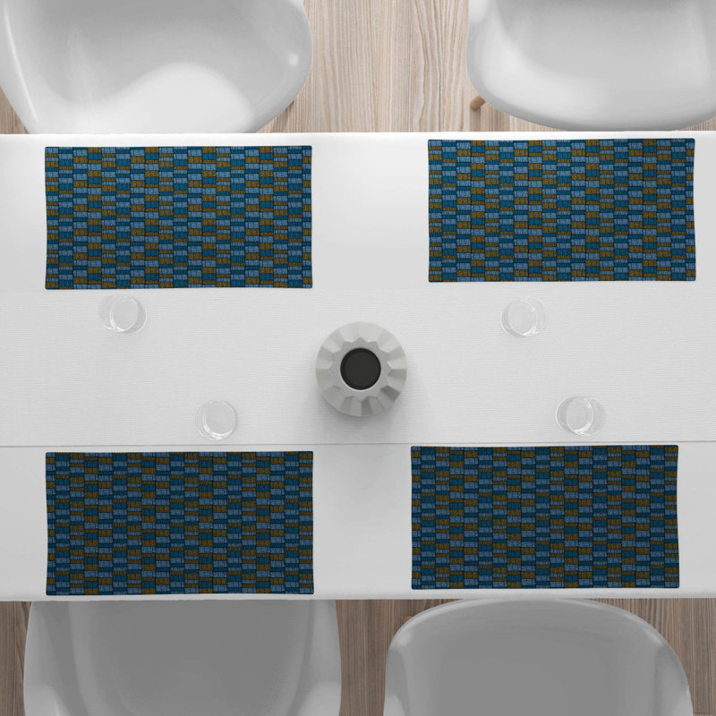 Polyester Abstract Rectangle Placemat