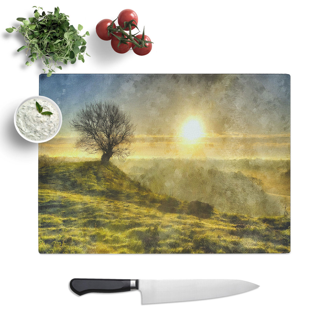 Tree at Sunrise Vol.1 Painting Chopping Board
