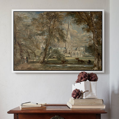 Cathédrale de Salisbury vue de l'évêché, v. 1822-1823 - John Constable - Toile tendue avec châssis encadrée
