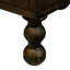 Aldiana - Table d'appoint en bois massif coloré avec tiroir, attrait rétro pour la chambre à coucher et le salon, finition de rangement facile à assembler, design, rapide-121256813