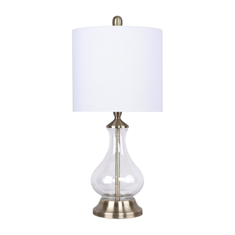 Lampe de table 22 po Linco, Laiton antique doux
