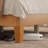 Bilal Queen Size Solid Wood Platform Bed Frame with 47.2'' Headboard,Natural-1111246596-1111246593