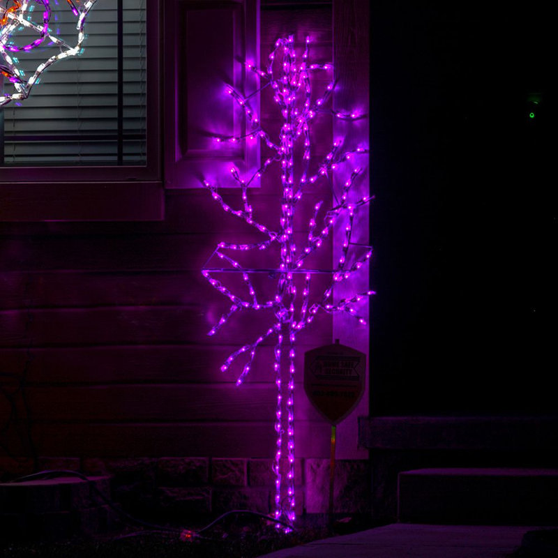 Halloween Tree LED Display - Purple