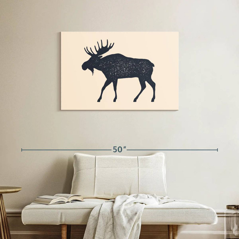 Brampt Moose Silhouette, 24" H x 36" W
