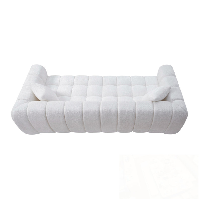 Nuage comprimé Reiby avec deux coussins, White