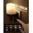 Candle Style Black Plug-In Night Light With Light Sensor, 2700K, Sliding Dimmer