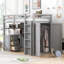 Lit mezzanine avec tiroirs, bureau et garde-robe-433401082-433401083