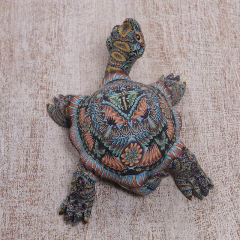 Decorative Tortoise Polymer Clay Sculpture (3 Inch)