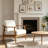 Peter Mid Century Modern Solid Wood Armchair-126018244
