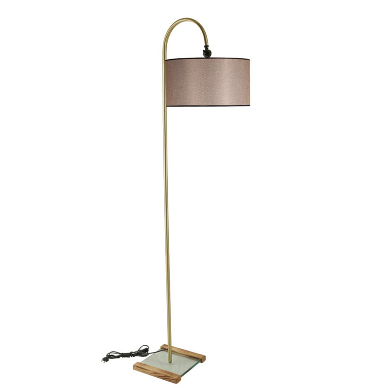 Adolar 165cm Arched Floor Lamp, Beige