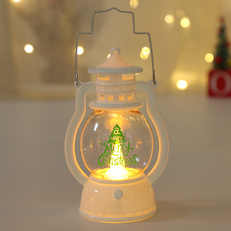 Décoration de Noël lanterne portative à petite lampe à huile, de profondeur